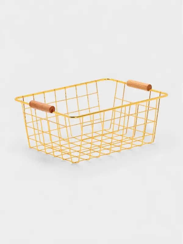 Корзина для хранения Корзина для хранения "Голден" 24.5*18*10 см, цвет золотой