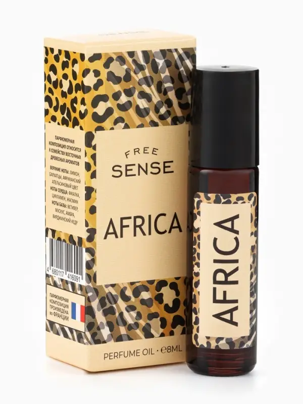 Парфюмерное масло женское Free Sense Africa, 8 мл (по мотивам Bal d&rsquo;Afrique (Byredo)