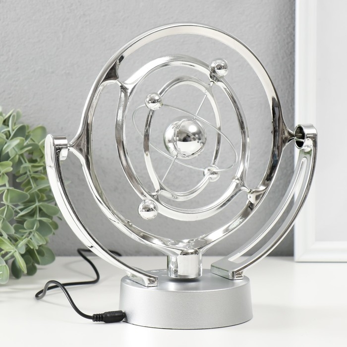 Маятник пластик Маятник пластик "Планеты" серебро, от USB 10,5х23х22,5 см