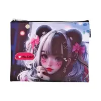 Папка для тетрадей А5, 205&times;270 мм, deVENTE I Love Anime, молния сверху, плоская, для девочки