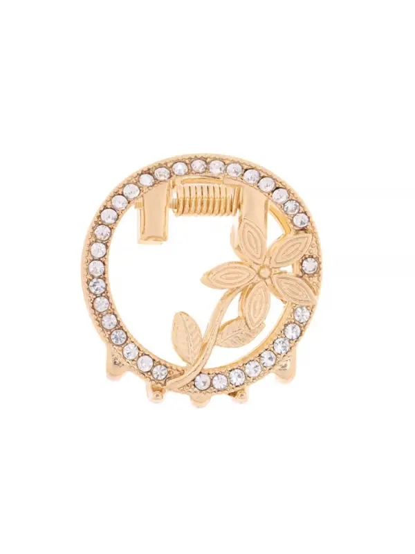 Крабик для волос &laquo;Флоранс&raquo;, классика, 3.5 см, золотистый