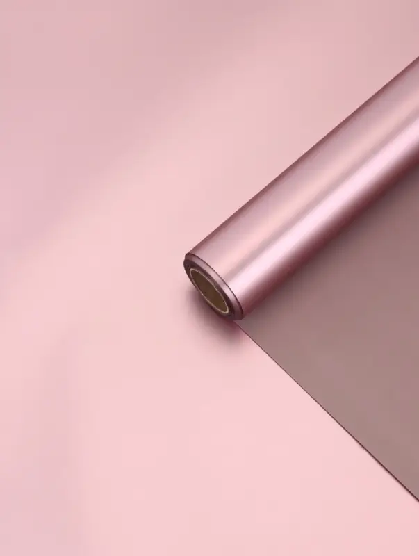 Плёнка матовая двухсторонняя &laquo;Цветной блеск&raquo; розовая пудра, 0.58&times;10 м
