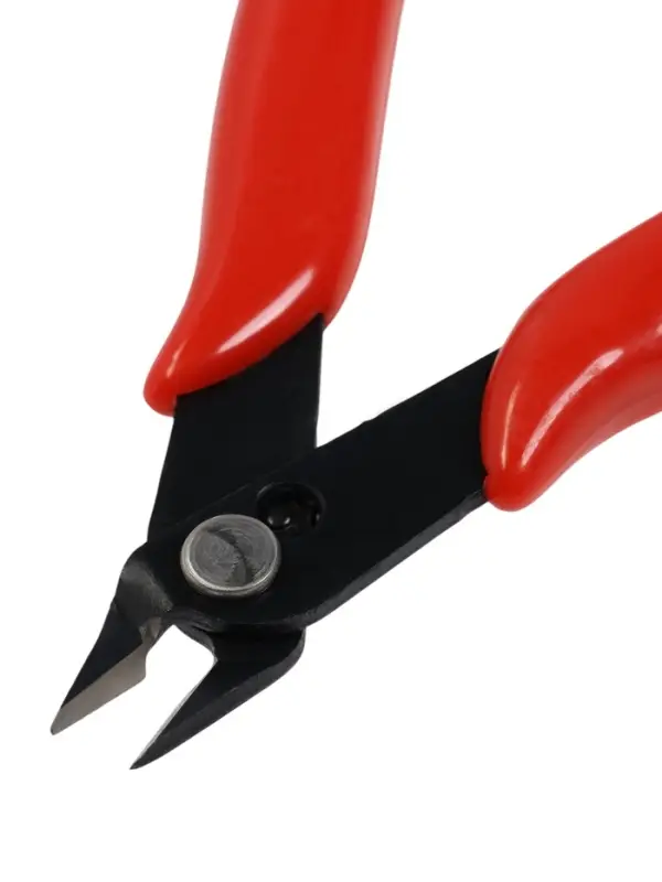 Кусачки для электроники ЛОМ mini, боковые, пластиковые рукоятки, 130 мм