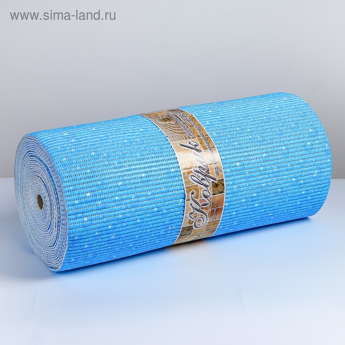 Коврик для ванной комнаты «Капли», ширина 65 см, рулон 15 м, голубой Коврик для ванной комнаты «Капли», ширина 65 см, рулон 15 м, голубой