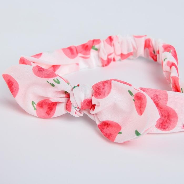 Повязка на голову для мамы и дочки «Набор для фотосессии: ягодки», 2 шт., цв. розовый, M&B