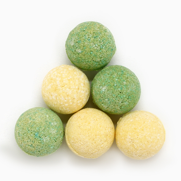 Подарочный набор косметики «С Новым Годом!», бомбочки для ванны, 6 х 20 г, аромат яблока, ЧИСТОЕ СЧАСТЬЕ