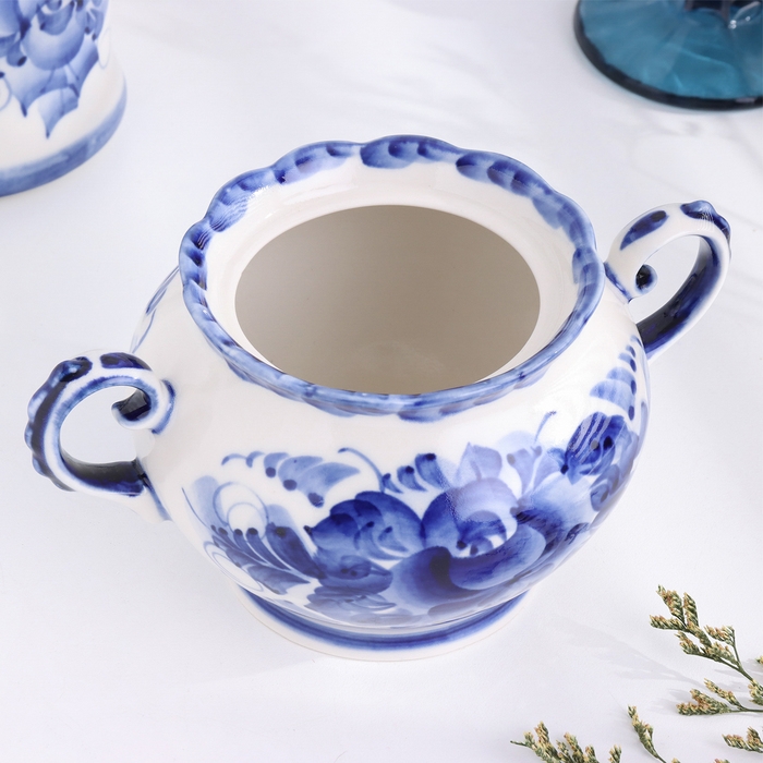 Сахарница "Весна", 11 х 15 см, гжель