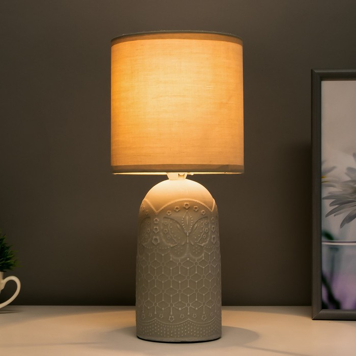 Настольная лампа 16565/1GY E14 40Вт серый 15х15х34 см RISALUX