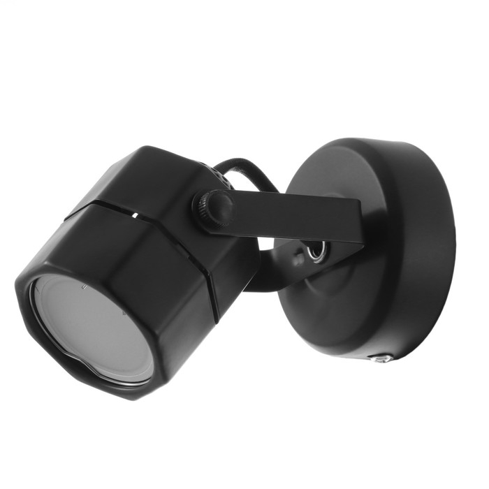 Спот Спот "Румбик" GU10 черный 8х8х14,5см