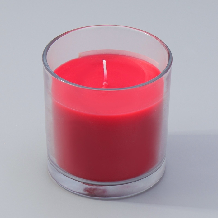 Свеча ГИГАНТ ароматическая в стакане  Свеча ГИГАНТ ароматическая в стакане "Вишнёвое цветение", соевый воск, 10х10 см