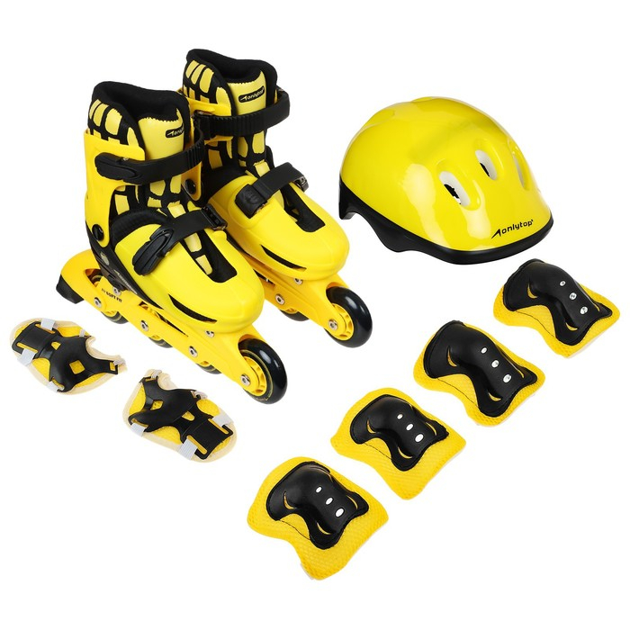 Набор: ролики раздвижные ONLYTOP, защита, р. 30-33 Набор: ролики раздвижные ONLYTOP, защита, р. 30-33