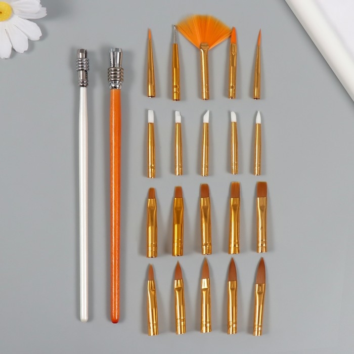 Инструмент для творчества н-р 22 предмета (2 держателя + 20 насадок) 2х12,5х29,5 см Инструмент для творчества н-р 22 предмета (2 держателя + 20 насадок) 2х12,5х29,5 см