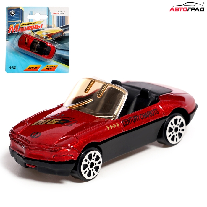 Машина металлическая «Спортивная», масштаб 1:64, цвет МИКС, на блистере Машина металлическая «Спортивная», масштаб 1:64, цвет МИКС, на блистере