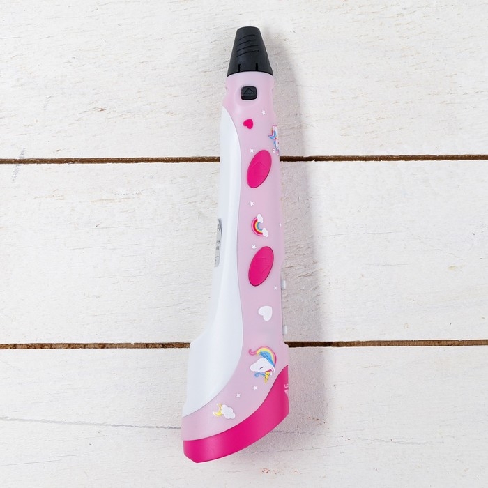 3D ручка Luazon Unicorn, дисплей, работа с пластиком ABS и PLA, пластик в комплекте 3D ручка Luazon Unicorn, дисплей, работа с пластиком ABS и PLA, пластик в комплекте