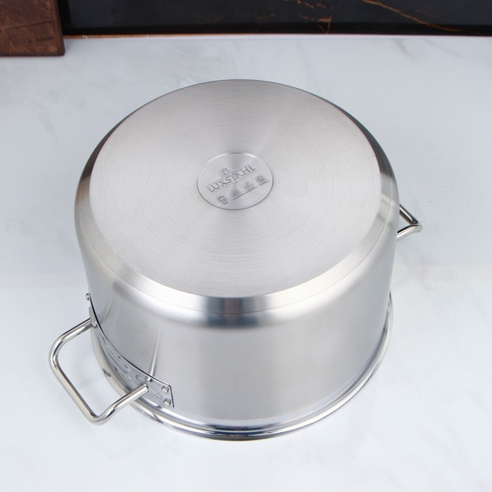 Кастрюля, 9 л, d=28 см, h=17,5 см, металлическая крышка, капсульное дно, индукция