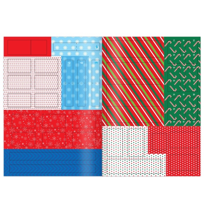 Набор новогодних аппликаций &laquo;Создаём праздничное настроение&raquo;, 4 шт. по 20 стр.