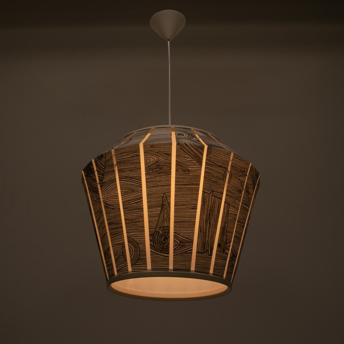 Светильник BayerLux 1673/1WT E27 40Вт бело-черный 48х48х36-136 см