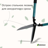 Кусторез, 22–28.5" (56–73 см), телескопический, с поролоновыми ручками, с чехлом, цвет МИКС, Greengo