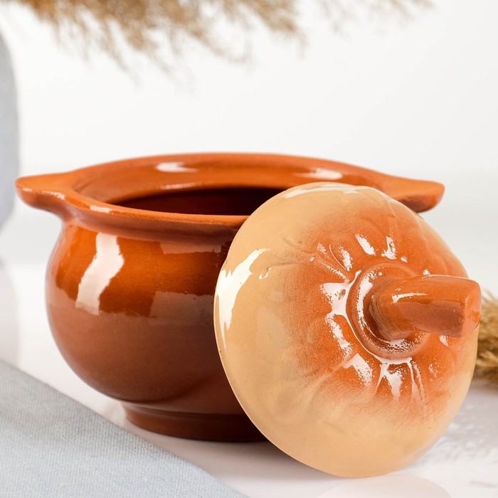 Горшок керамический для запекания  Горшок керамический для запекания "Луговой" 0,6л