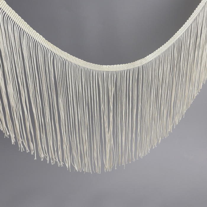 Тесьма декоративная «Бахрома», 20 см, 5 ± 0,5 м, цвет бежевый Тесьма декоративная «Бахрома», 20 см, 5 ± 0,5 м, цвет бежевый