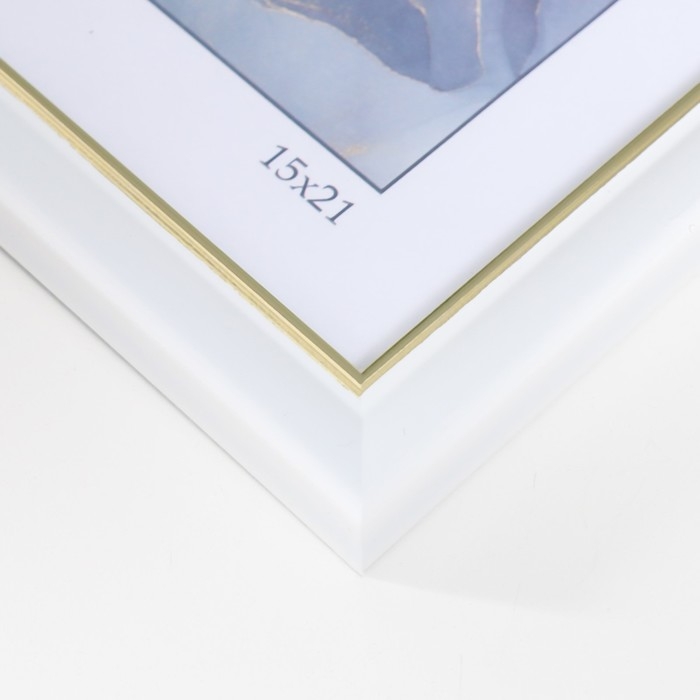 Фоторамка пластик Фоторамка пластик "Офис 8" 15х21 см, белый