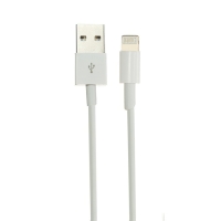 Кабель Luazon, Lightning - USB, 1 А, 0.9 м, белый