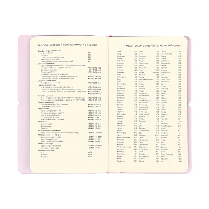 Планинг карманный недатированный, 80 листов, 100х170 мм, deVENTE.Jane, мягкая обложка ПВХ, на резинке, перфорация, ляссе, блок 70%, сиреневый