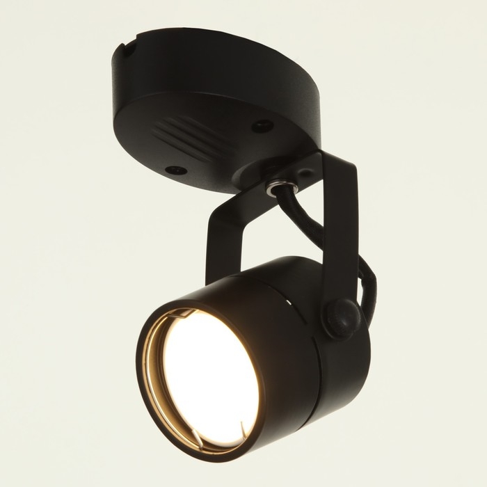 Спот Спот "Яркий луч" 1х3Вт GU10 черный 8х5х13см