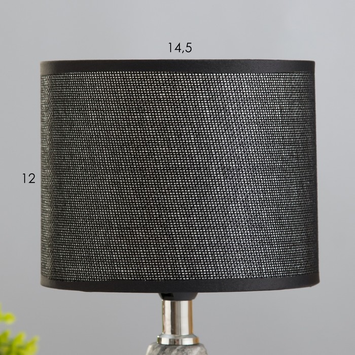 Настольная лампа Настольная лампа "Канон" 1хE14 темно-серый 15х15х28 см RISALUX