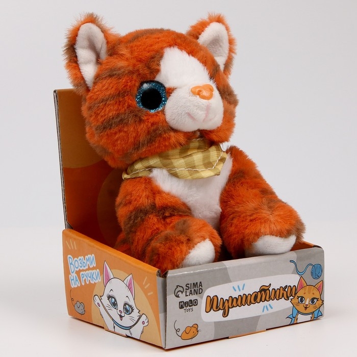 Мягкая игрушка  Мягкая игрушка "Котик" рыжий