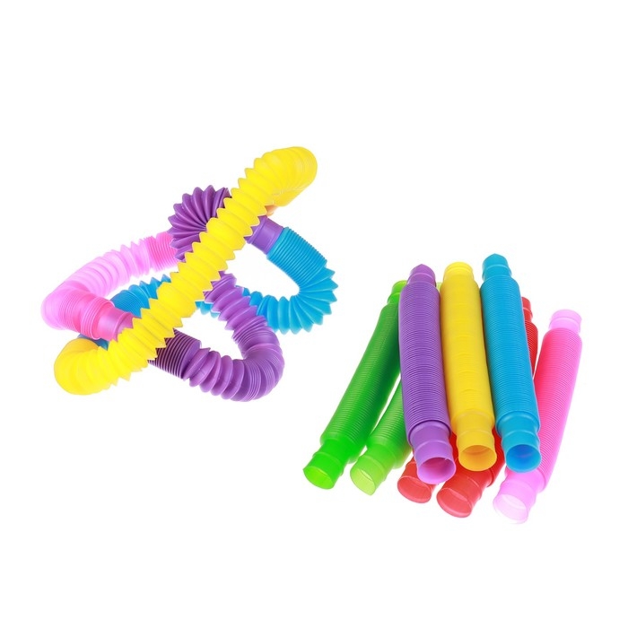 Игрушка-антистресс Pop Tubes, набор 12 шт., цвета МИКС Игрушка-антистресс Pop Tubes, набор 12 шт., цвета МИКС