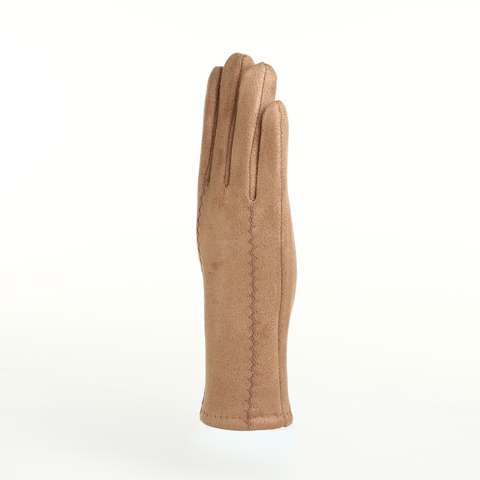 Перчатки женские, безразмерные, без утеплителя, цвет бежевый