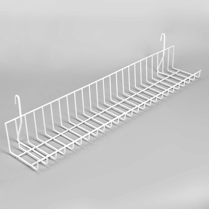 Полка на сетку 60×10×12 см, цвет белый Полка на сетку 60×10×12 см, цвет белый