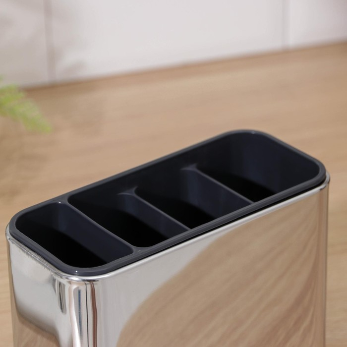 Подставка для столовых приборов Magistro «Металлик», 4 отделения Подставка для столовых приборов Magistro «Металлик», 4 отделения