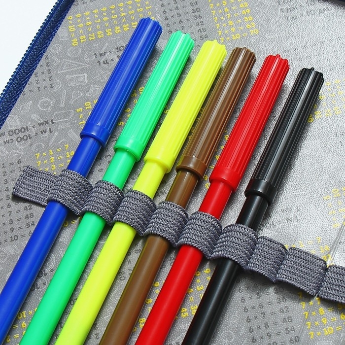 Пенал 2 секции, 125 х 205 мм, с наполнением 23 предмета, Calligrata Пенал 2 секции, 125 х 205 мм, с наполнением 23 предмета, Calligrata "Монстрики" ламинированный картон, универсальный