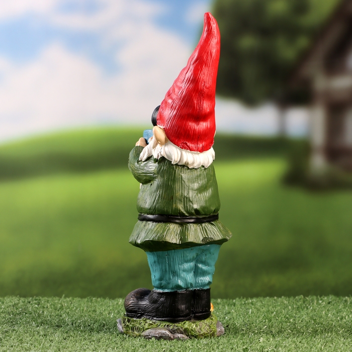 Садовая фигура Садовая фигура "Гном фотограф" 10х10х27см