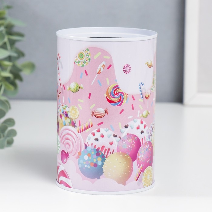 Копилка металл банка Копилка металл банка "Сладости" МИКС 12х8х8 см