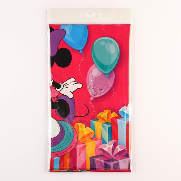 Скатерть одноразовая праздничная 120х180 см, 35 мкр, Минни Маус и Единорог Скатерть одноразовая праздничная 120х180 см, 35 мкр, Минни Маус и Единорог