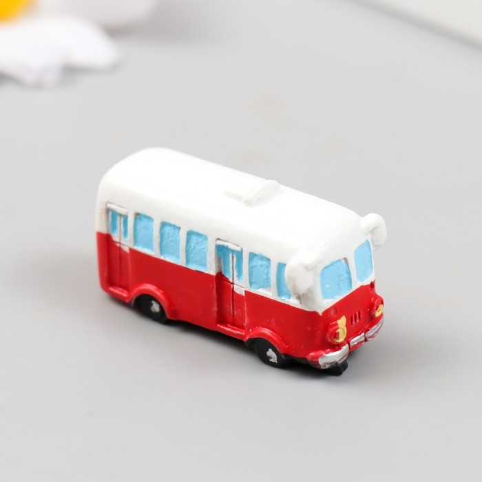 Фигурка для флорариума полистоун  Фигурка для флорариума полистоун "Автобус" 4,4х2х2 см