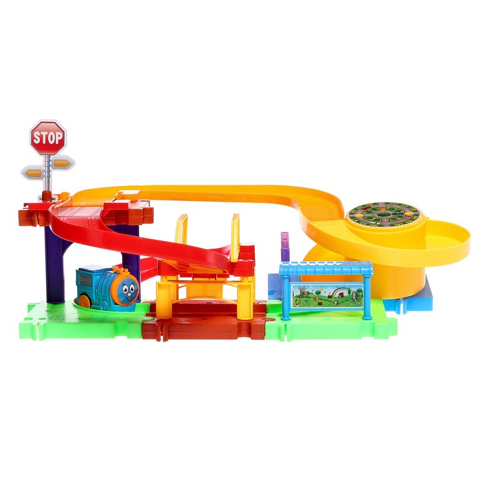 Железная дорога &laquo;Весёлое путешествие&raquo;, работает от батареек