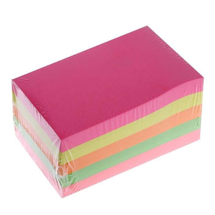 Блок с липким краем 51 мм х 76 мм, 400 листов, флуоресцентные, 5 цветов Блок с липким краем 51 мм х 76 мм, 400 листов, флуоресцентные, 5 цветов