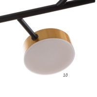 Люстра с ПДУ 2300/9GD LED 190Вт 3000-6000К золото 85х85х9 см BayerLux