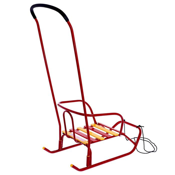 Санки «Ветерок 6», цвет алый Санки «Ветерок 6», цвет алый