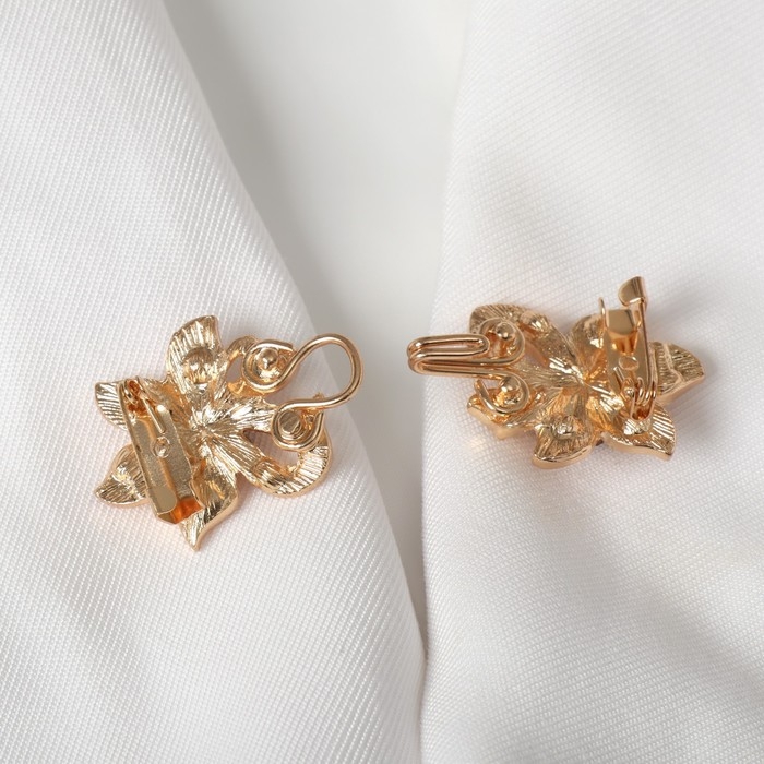 Зажим для кардигана «Цветок» блестящий, цвет золото Зажим для кардигана «Цветок» блестящий, цвет золото