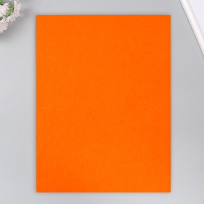 Фетр 2 мм Фетр 2 мм "Оранжевый" набор 4 листа 30х40 см
