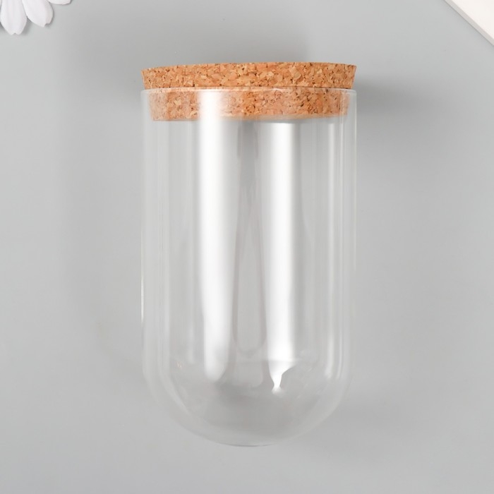 Декор для творчества стекло Декор для творчества стекло "Колба с пробкой" 8х8х13 см