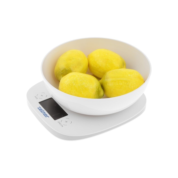 Весы кухонные Zelmer ZKS1460, электронные, до 5 кг, белые Весы кухонные Zelmer ZKS1460, электронные, до 5 кг, белые