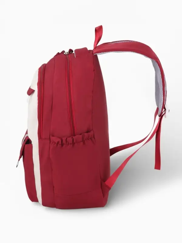 Рюкзак 31*14*44 см, 2 отд.3 н/карм+пенал, Комби бордо/бел