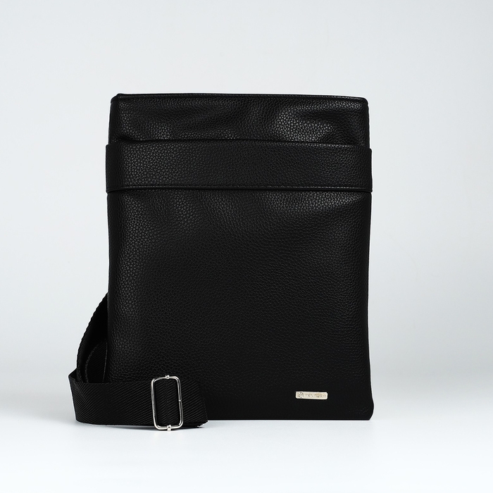 Сумка мужская через плечо TEXTURA, искусственная кожа, цвет чёрный Сумка мужская через плечо TEXTURA, искусственная кожа, цвет чёрный