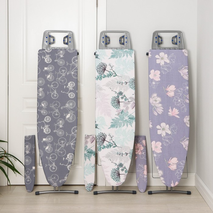 Доска гладильная Nika «Ника 3+», 122×34 см, два положения высоты 70,85 см, рисунок микс Доска гладильная Nika «Ника 3+», 122×34 см, два положения высоты 70,85 см, рисунок микс